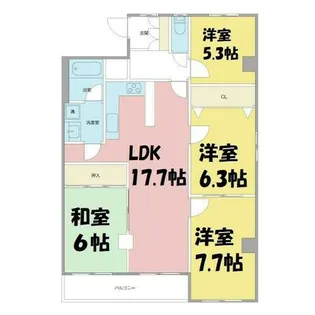 ソレイユYK【1階】の間取り
