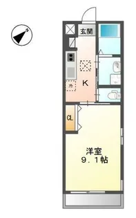 グランディールココ【1階】の間取り