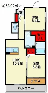 リベルテ【1階】の間取り