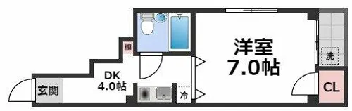 PLAZA船越【3階】の間取り