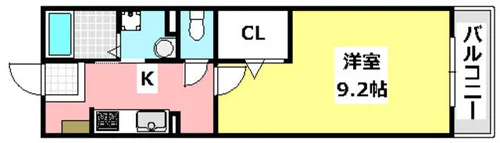 ミーティア【3階】の間取り