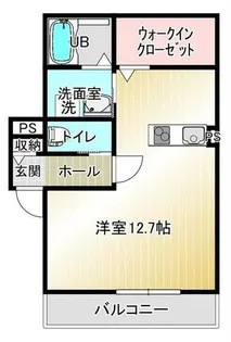 イストワール船町Ⅰ号館【202号室】の間取り