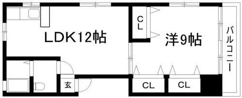 カモットイーズ【202号室】の間取り