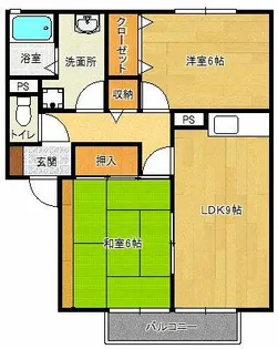 サニーハイツジュン【A102号室】の間取り