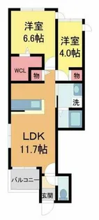 ブリアン西宮【202号室】の間取り