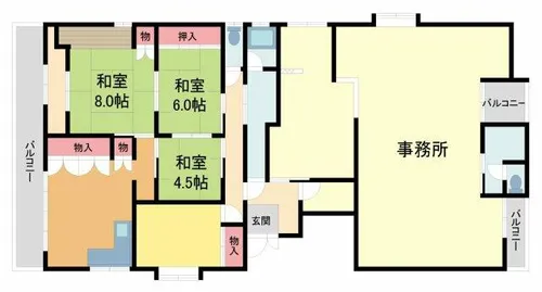 スインスィアフナコシ【301号室】の間取り