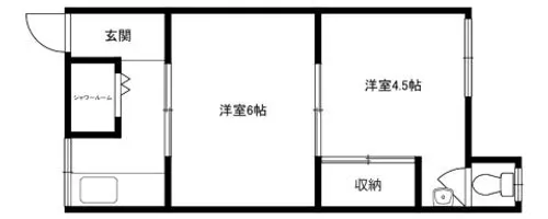 昭和台ハイツ【203号室】の間取り