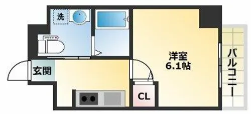 LiveCasa田辺【7階】の間取り