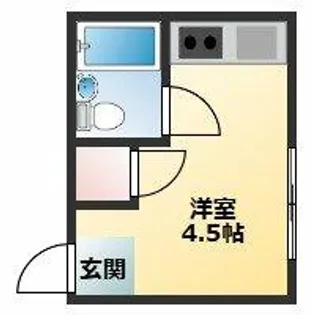 西今川728ハイツ【1階】の間取り