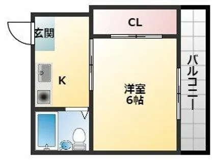 プレアール平野東【4階】の間取り