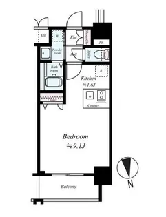 プレサンス新大阪クレスタ【11階】の間取り