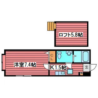 メゾン・ド・ソレイユⅡ【2階】の間取り