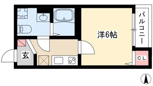 アークソレイユ山王(アークソレイユサンノウ)【2階】の間取り