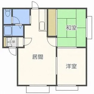プルミエール新琴似【202号室】の間取り