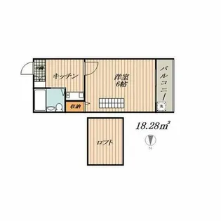 SKマンション黄金【1階】の間取り