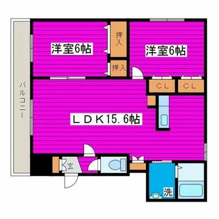 センチュリー花川【301号室】の間取り