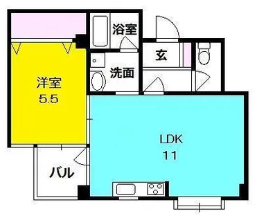 陽光プラザ【203号室】の間取り