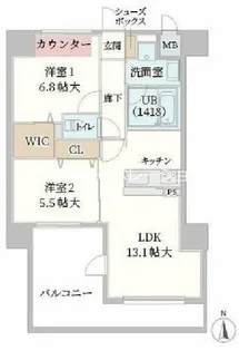兵庫県尼崎市塚口本町6丁目【マンション】の間取り