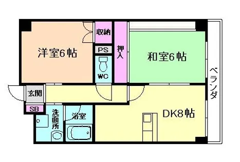 大阪府吹田市春日1丁目【マンション】の間取り