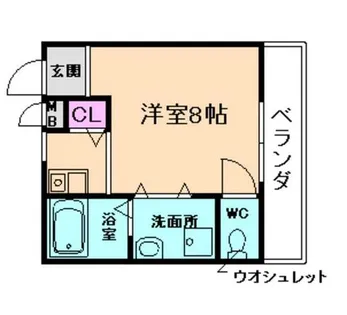 大阪府豊中市螢池中町2丁目【アパート】の間取り