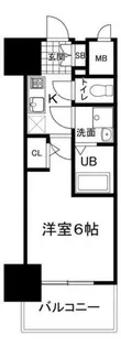 エスリード ザ・グラン天六【1406号室】の間取り