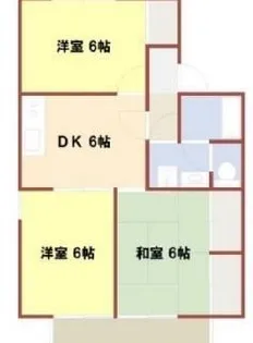 D’Flats宝殿【2階】の間取り