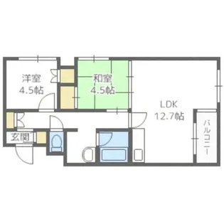 北海道札幌市手稲区曙四条3丁目【マンション】の間取り