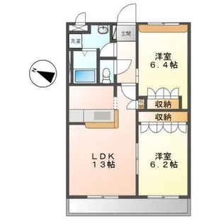 プレッソリーバ【1階】の間取り