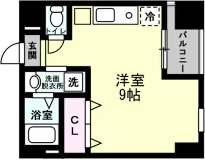 ガーディアンズパレス高殿【901号室】の間取り