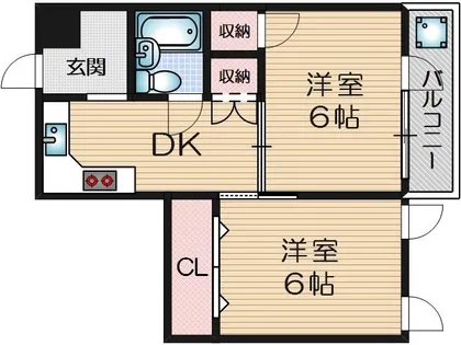 大阪府高槻市西町【マンション】の間取り