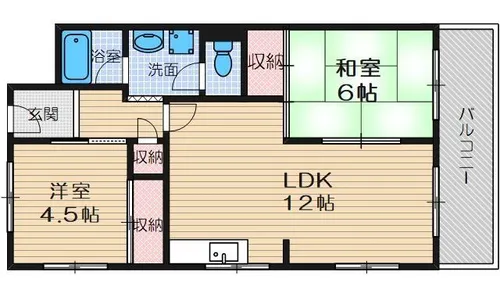 ロイヤル千里丘【3階】の間取り