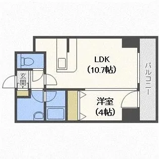 シティコート北1条【7階】の間取り