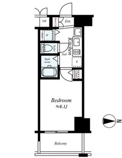 プレサンス大阪城公園パークプレイス【7階】の間取り