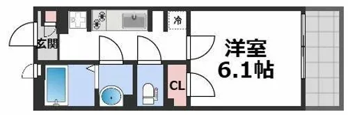 レオネクスト舟橋【4階】の間取り