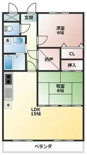 フィオーレ大山 Ⅱ【302号室】の間取り
