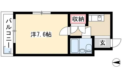ルピナス栄【4階】の間取り