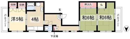 クレアールジーエー【6階】の間取り