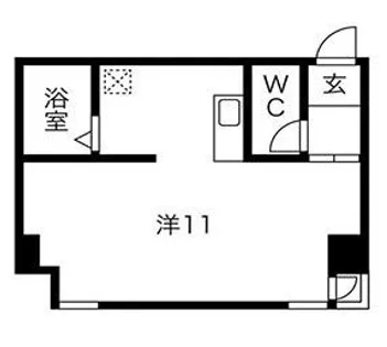リヴェール阿波座【3階】の間取り