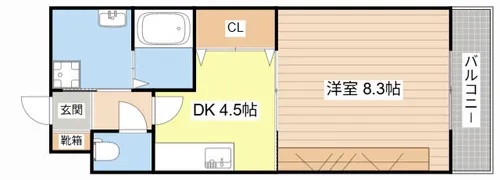 Villa・Fiore【103号室】の間取り