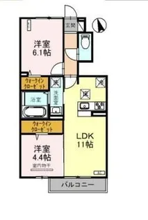 オルテンシア【2階】の間取り