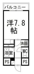 オリエンタル南小倉【202号室】の間取り