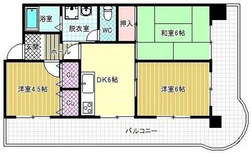 メゾンプレミール【5階】の間取り