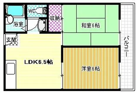 中野ハイツ【2階】の間取り