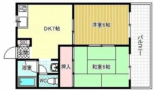 第二塩野マンション【3階】の間取り