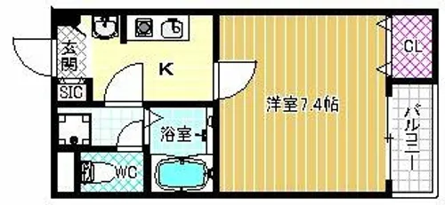 F+style天美南【3階】の間取り