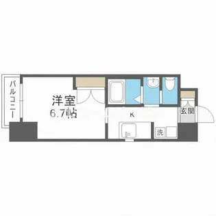 エスライズ都島【6階】の間取り