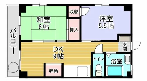 山洋コーポ【301号室】の間取り