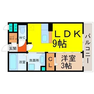 ヴィオーラ八番A【2階】の間取り