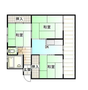 サニーハイツ加古川壱号棟203号【1号室】の間取り