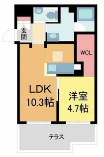 Arietta西宮【102号室】の間取り